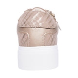 Ladies Nixie Dlw036 Laced Trainer In Beige