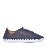 Ladies St Ives Fle030 Laced Shoe In Navy