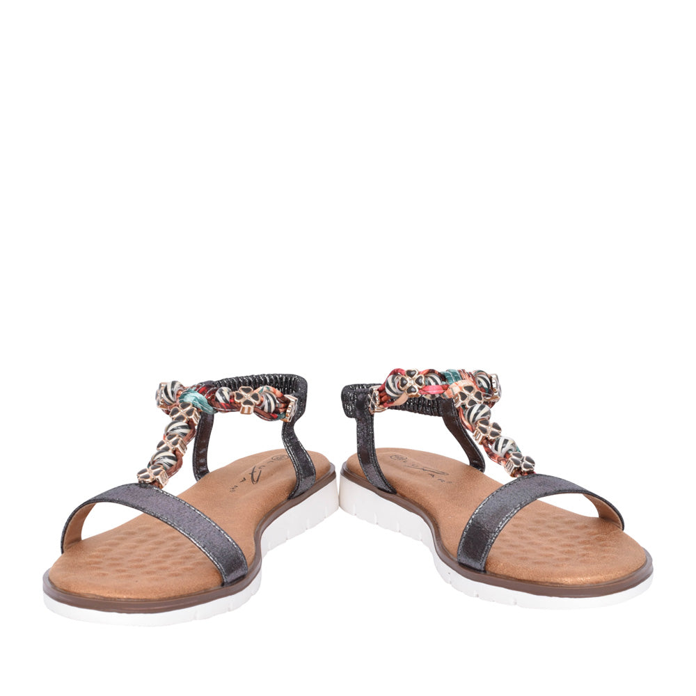 Ladies Tempo Jlh363 Sandal In Pewter