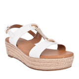 Ladies Ravena Jlh449 Wedge Sandal In White