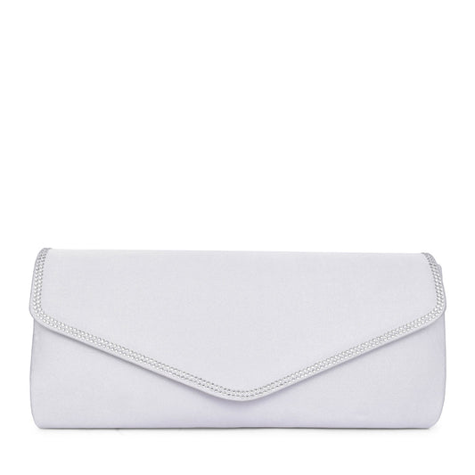 Ladies Tatiana Zlr063 Clutch Bag In Silver