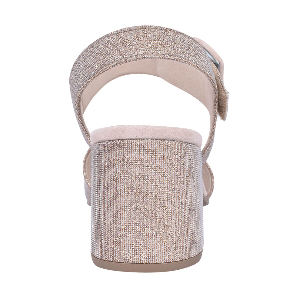 Ladies 41.710 Kooky Block Heel Sandal In Gold