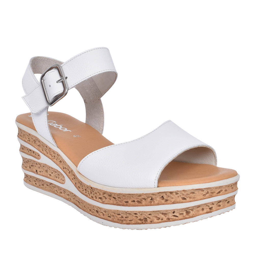 Ladies Twirl 44.651 Wedge Sandal In White