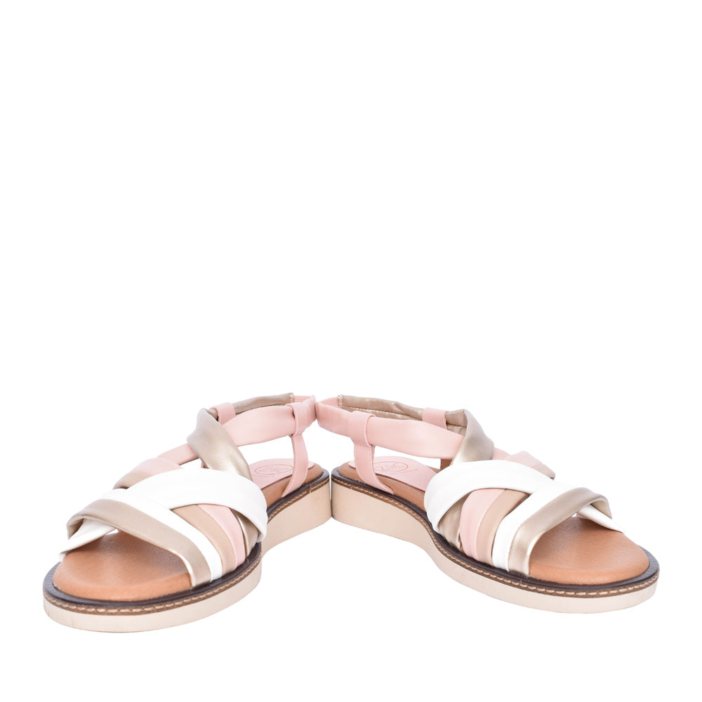 Ladies Erbil Strap Sandal In Blush