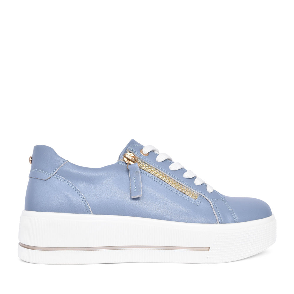 Ladies Ravenna Platform Trainer In Blue