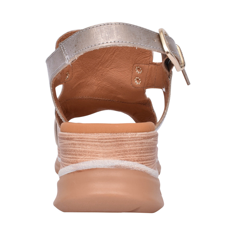 Ladies 24-17 Wedge Sandal In Taupe