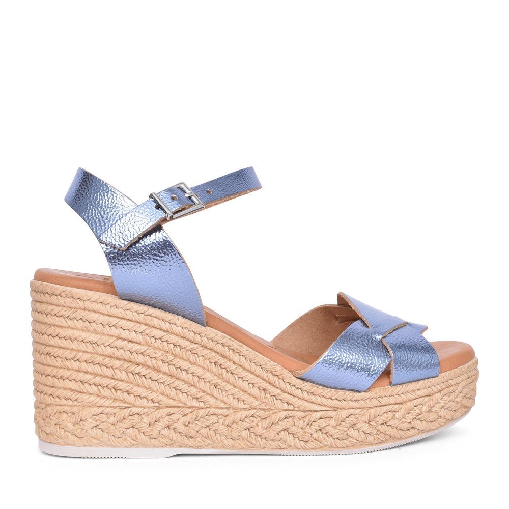 Ladies 5460 Wedge Sandal In Blue