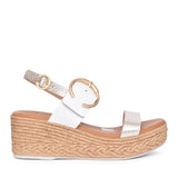 Ladies 5455 Wedge Sandal In Champagne