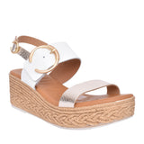 Ladies 5455 Wedge Sandal In Champagne