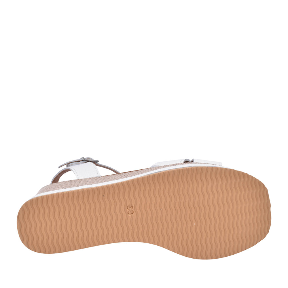 Ladies 5473 Wedge Sandal In White