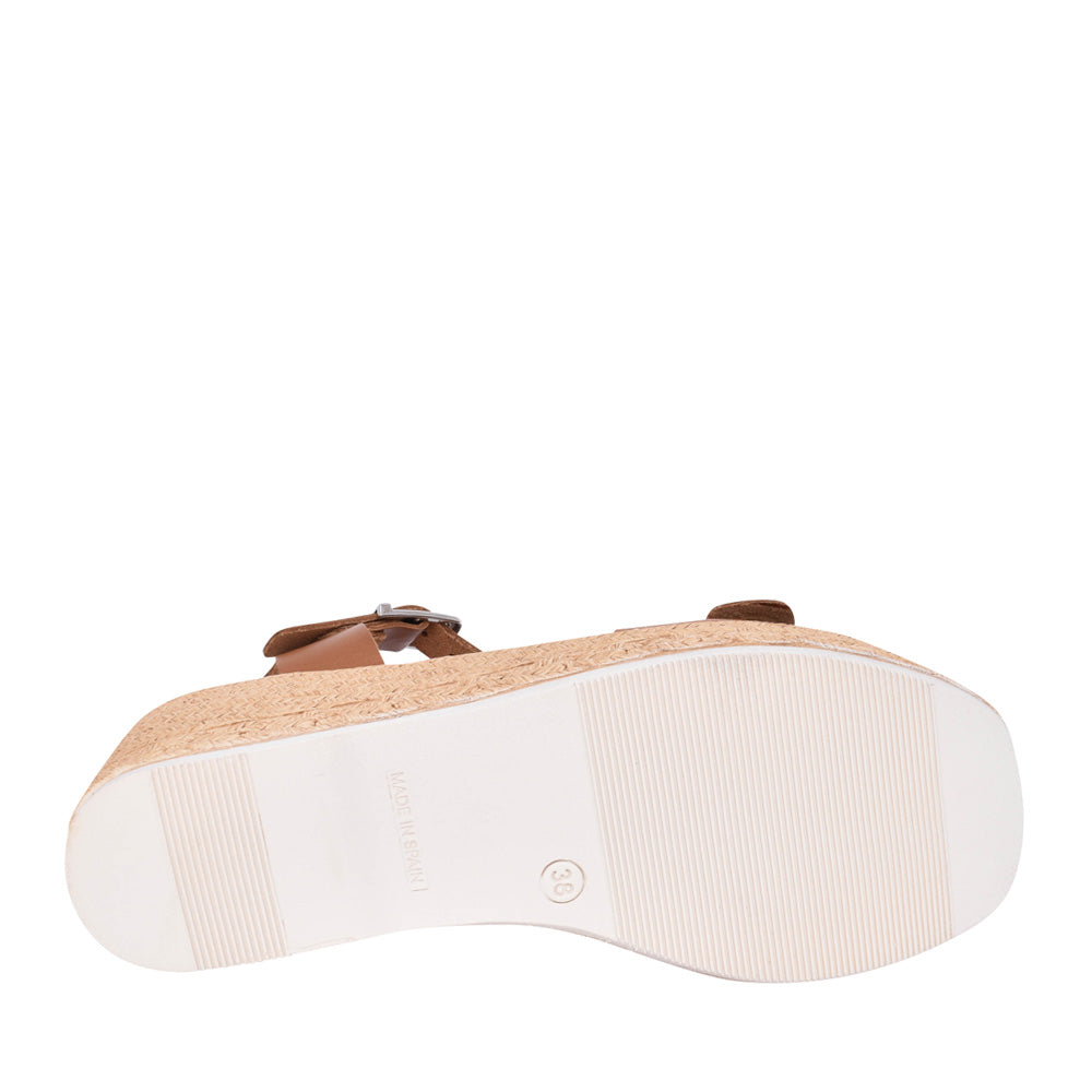 Ladies 5459 Wedge Sandal In Brown