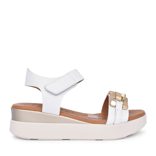 Ladies 5419 Velcro Sandal In White