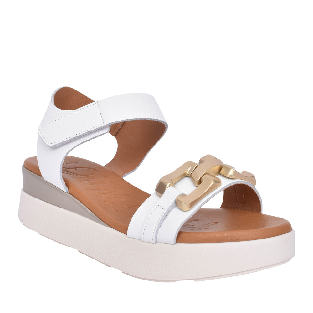 Ladies 5419 Velcro Sandal In White