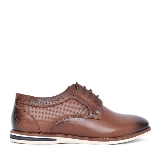 Boys Oslo Laced Shoe In Cognac