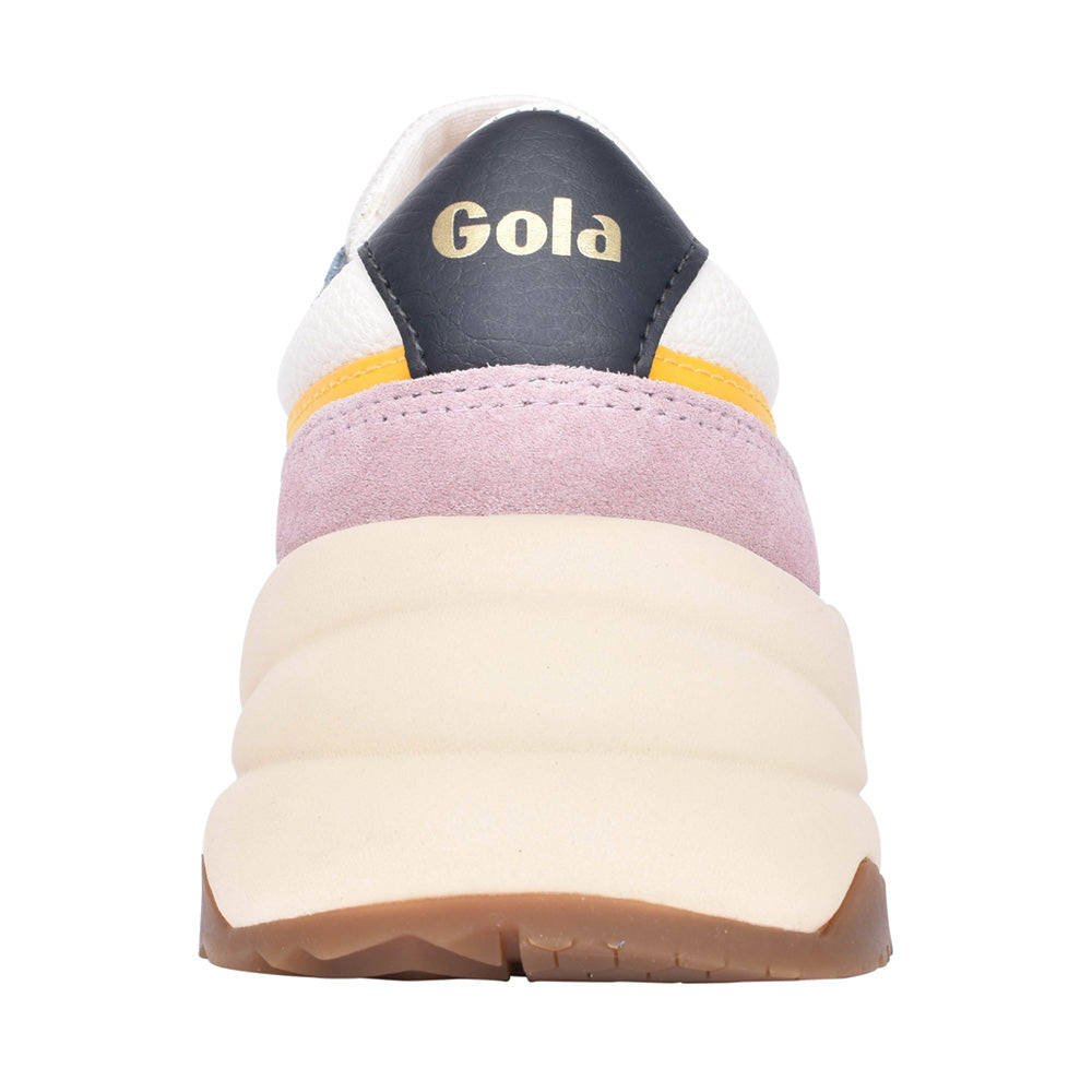 Ladies Saturn Quad Clb521 Laced Trainer In Off White