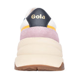 Ladies Saturn Quad Clb521 Laced Trainer In Off White