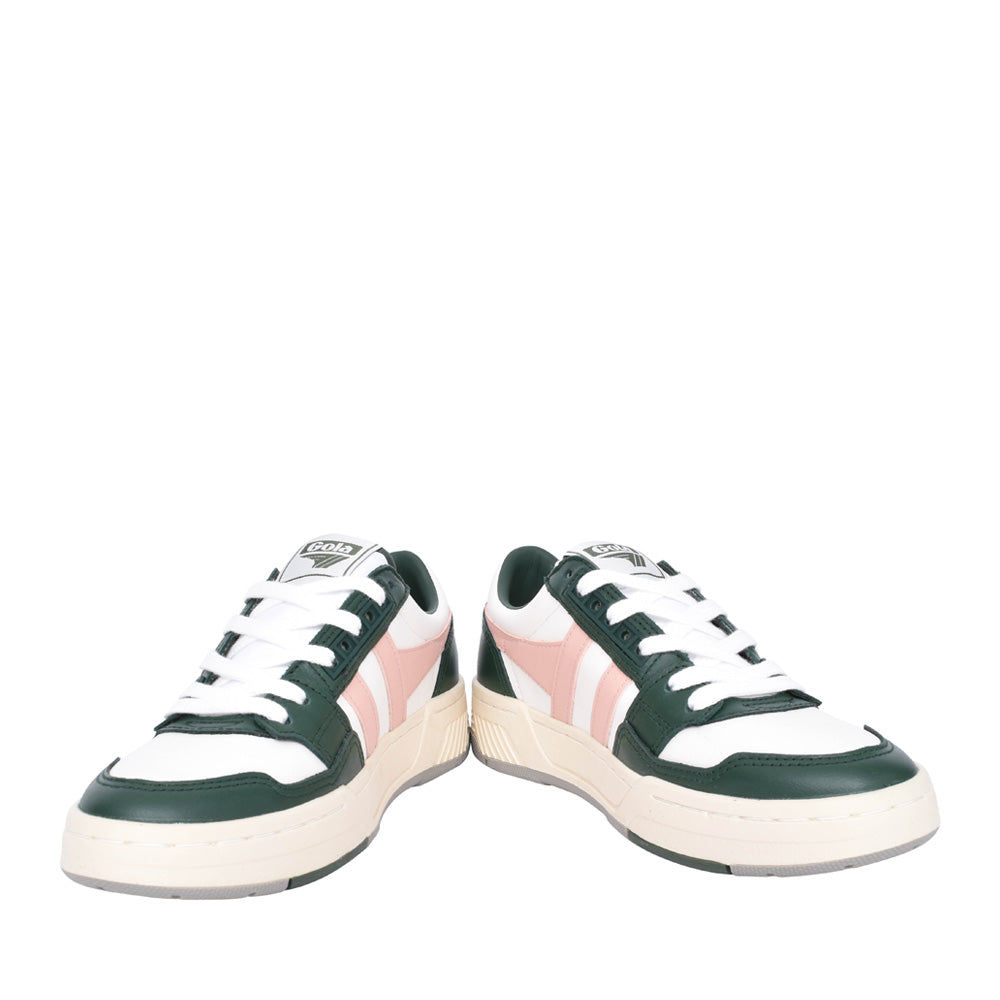 Ladies Challenge Clb535 Laced Trainer In Green