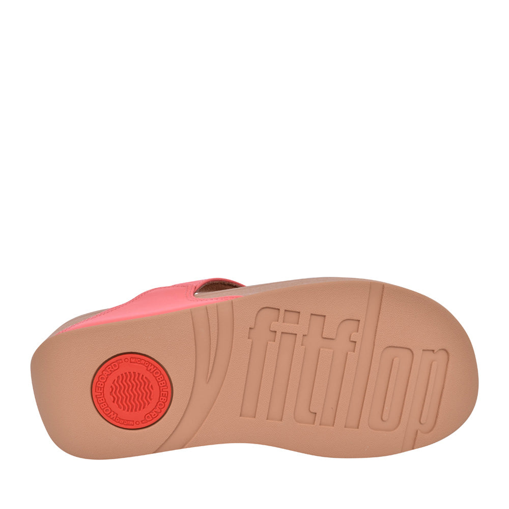 Ladies I88-b09 Lulu Leather Toe Post Sandal In Coral