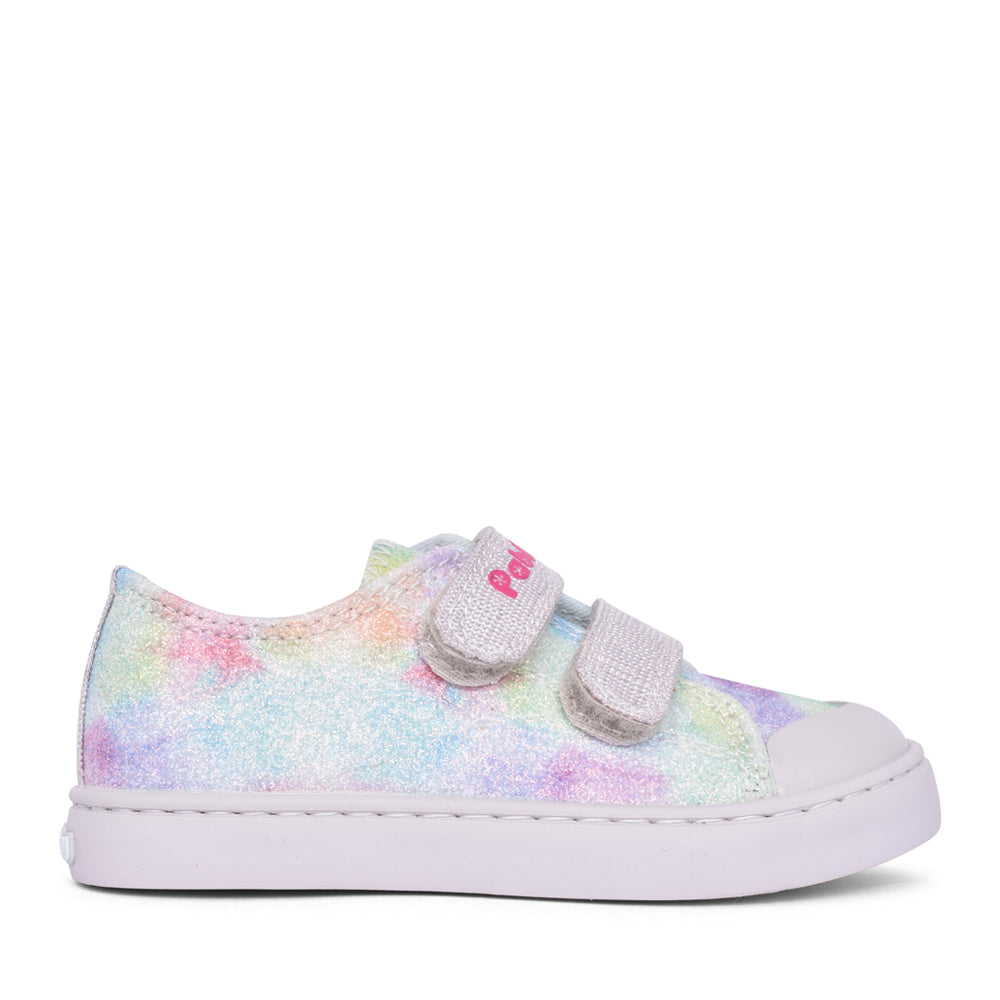 Girls 975530 Velcro Canvas Shoe In Multi-colour