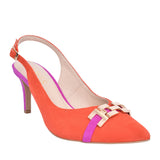 Ladies Z8186 Medium Heel Sling Back In Orange