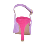 Ladies Z8186 Medium Heel Sling Back In Lilac