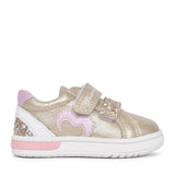 Girls 5905200 Baby Dude Double Velcro Shoe In Gold