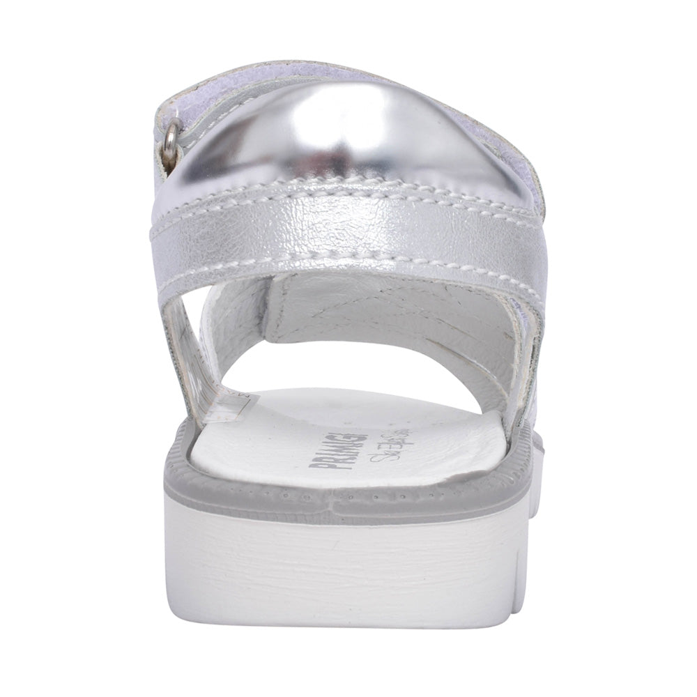 Girls 5890222 Velcro Sandal In Silver