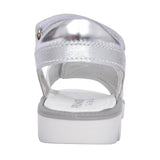 Girls 5890222 Velcro Sandal In Silver