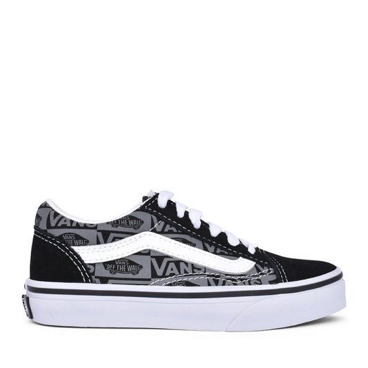 Boys Junior Old Skool Laced Shoe In Black