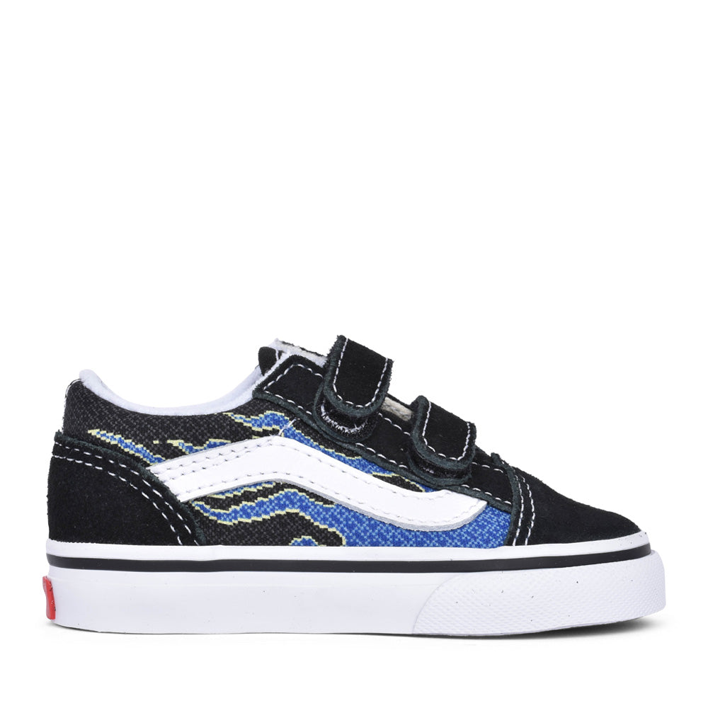 Boys Toddler Old Skool V Velcro Shoe In Black