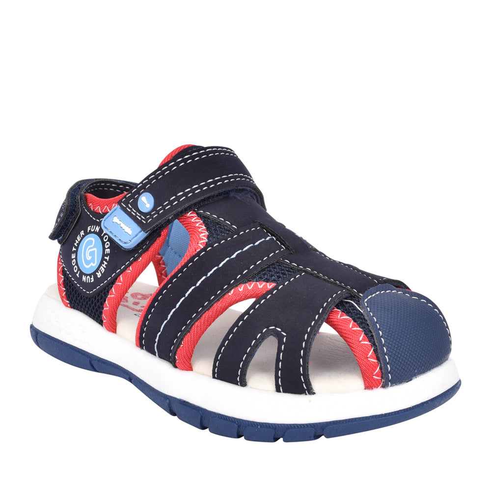 Boys 242816 Velcro Sandal In Navy