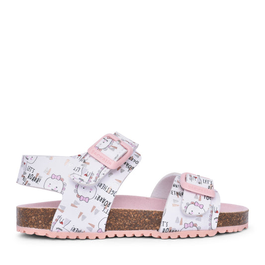 Girls 242453 Velcro Sandal In White