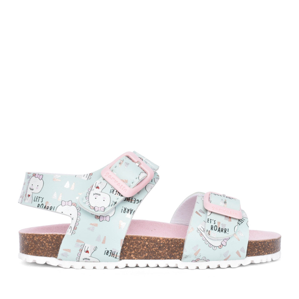 Girls 242453 Velcro Sandal In Sky Blue