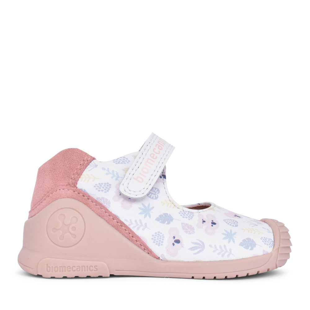 Girls 242102 Velcro Shoe In White