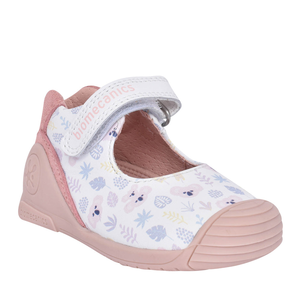 Girls 242102 Velcro Shoe In White