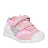 Girls 242112 Double Velcro Shoe In Pink