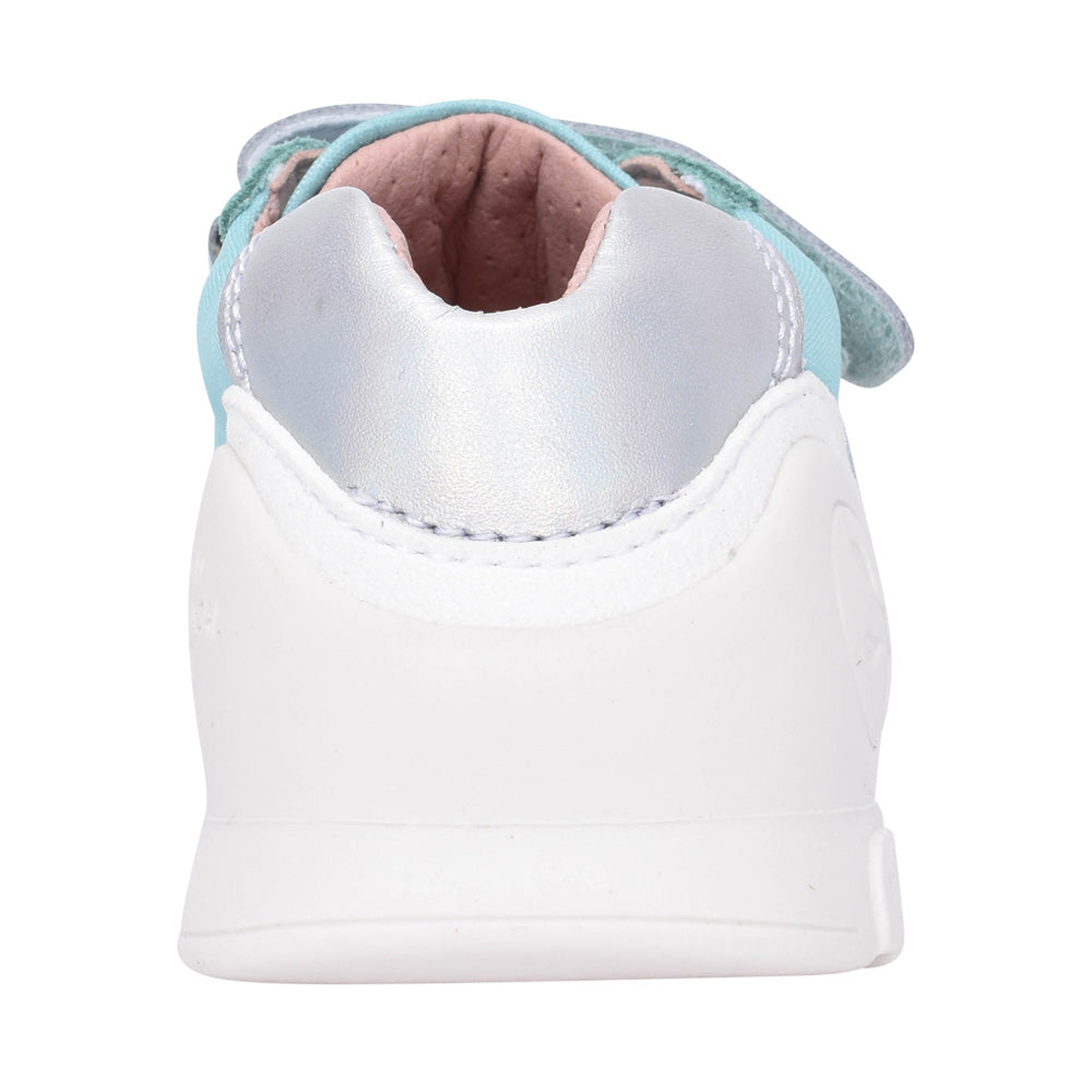 Girls 242112 Double Velcro Shoe In Turquoise