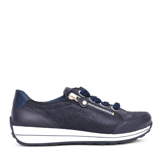 Ladies 12-44587 Osaka-highsoft Laced Trainer In Navy
