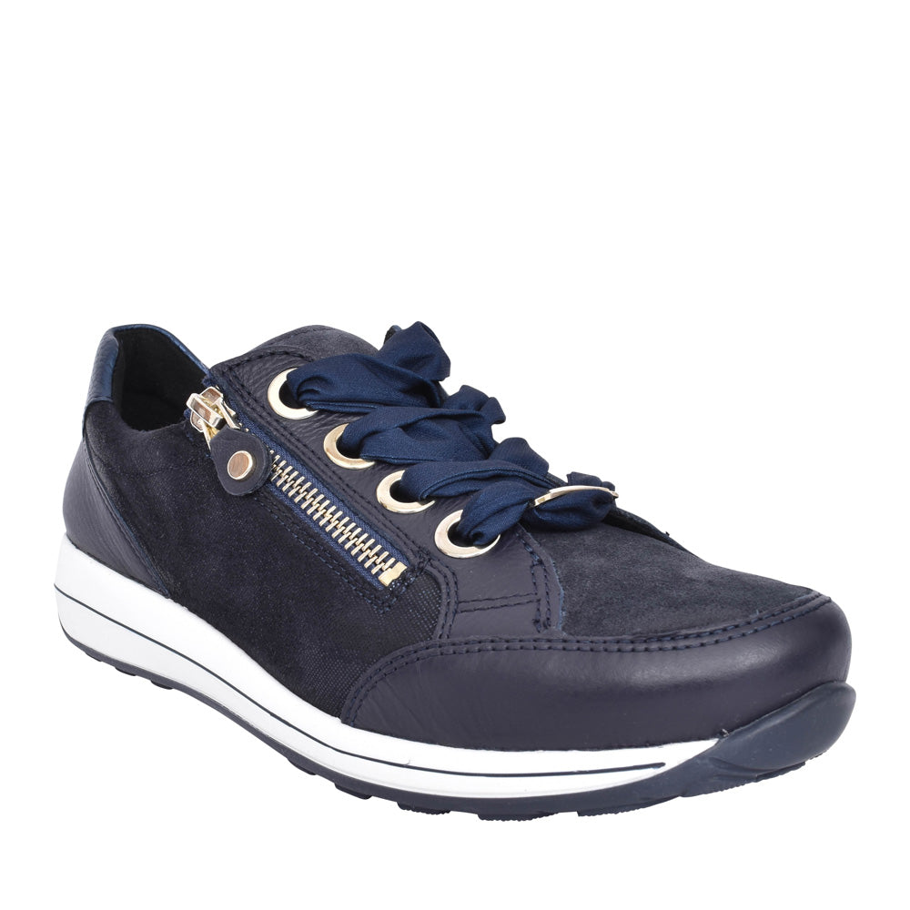 Ladies 12-44587 Osaka-highsoft Laced Trainer In Navy