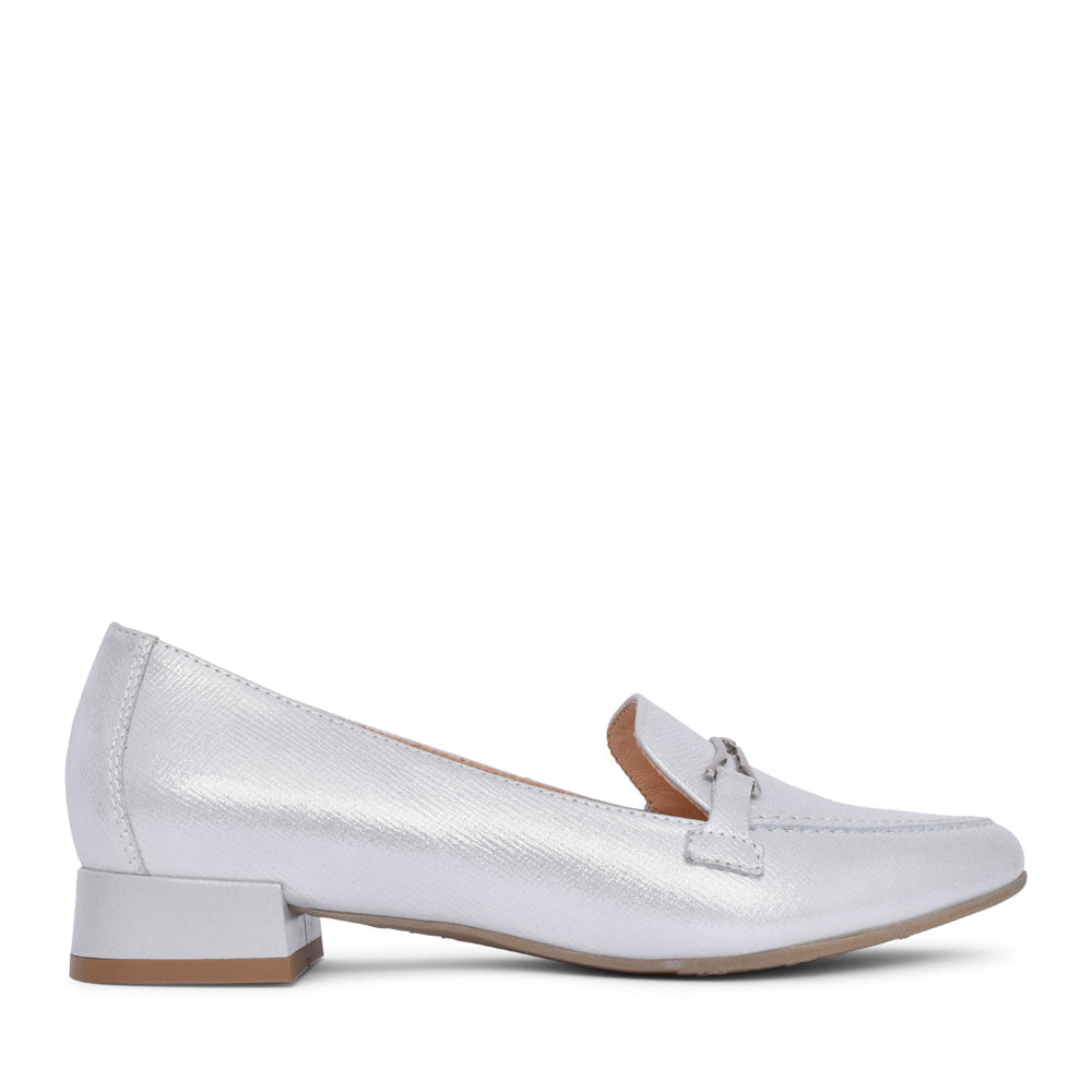 Ladies 6538 G-fit Loafer In Silver