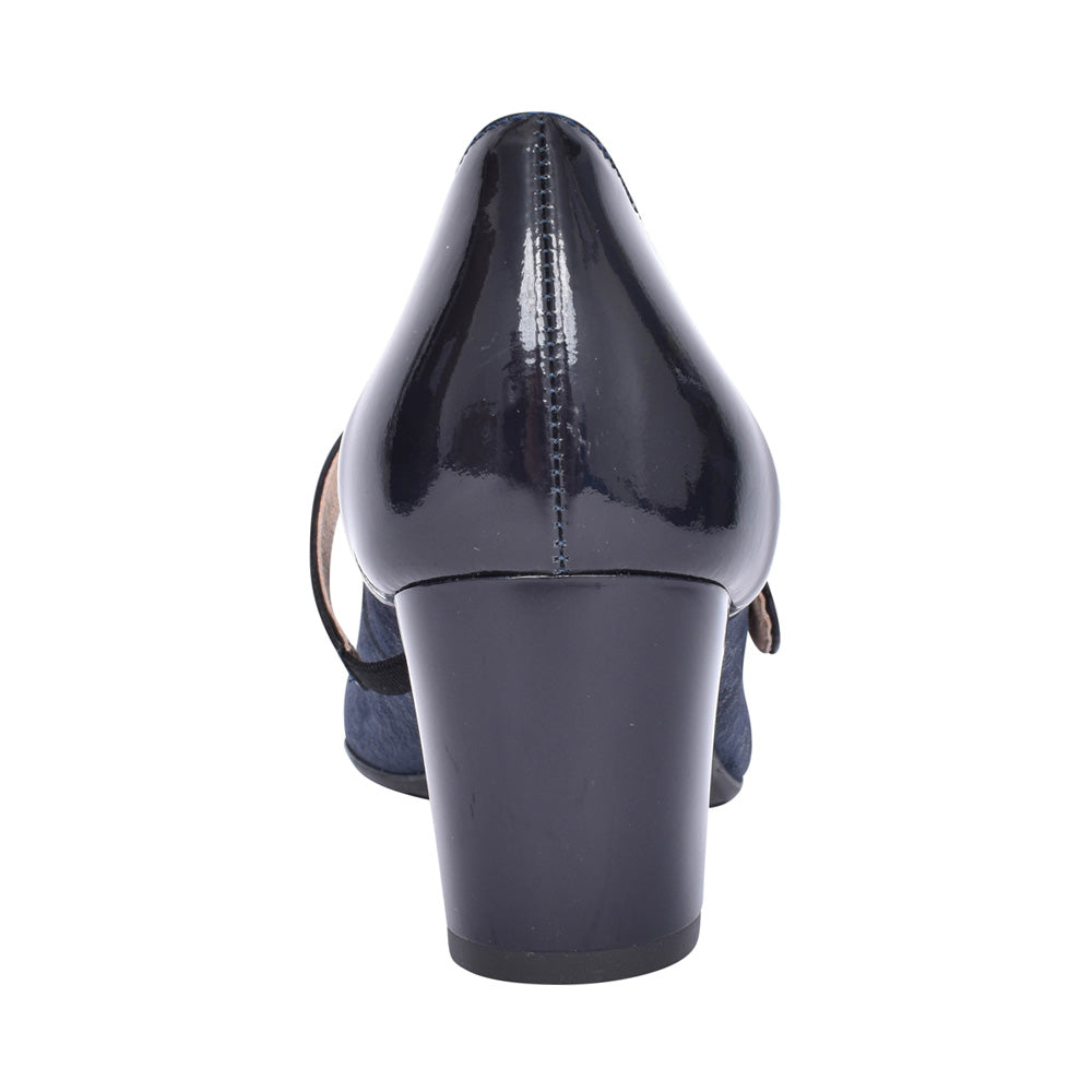 Ladies 6442 G-fit Mary Jane Court Shoe In Navy