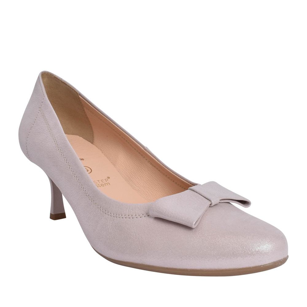 Ladies 6545 G-fit Medium Heel Court Shoe In Pink
