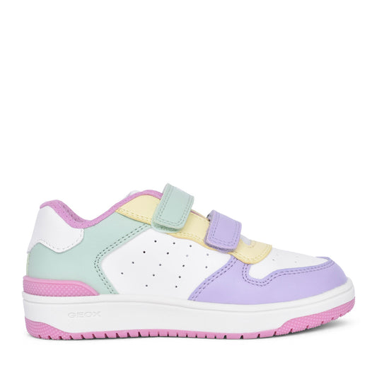 Girls J45hxb J Washiba Velcro Trainer In White Multi