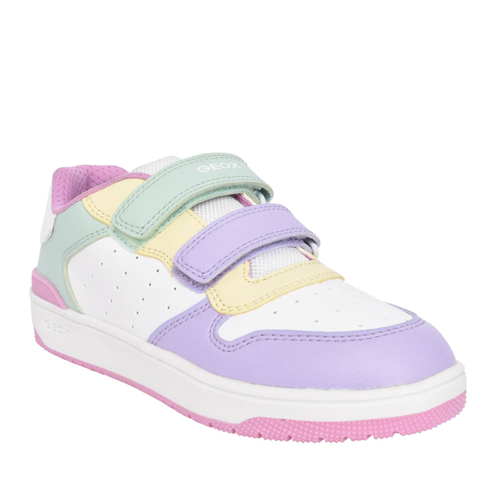 Girls J45hxb J Washiba Velcro Trainer In White Multi