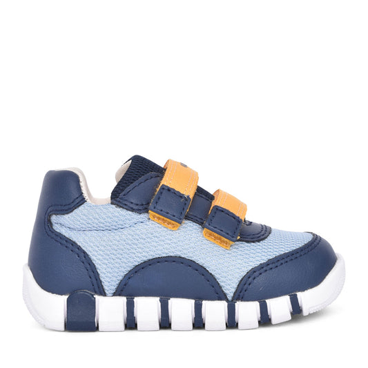 Boys B3555c B Iupidoo Velcro Trainer In Navy