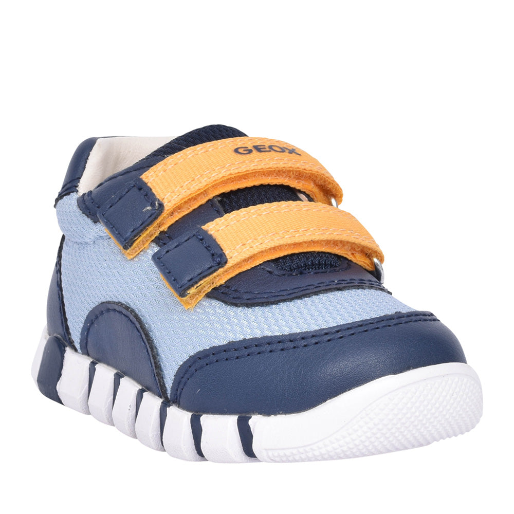 Boys B3555c B Iupidoo Velcro Trainer In Navy