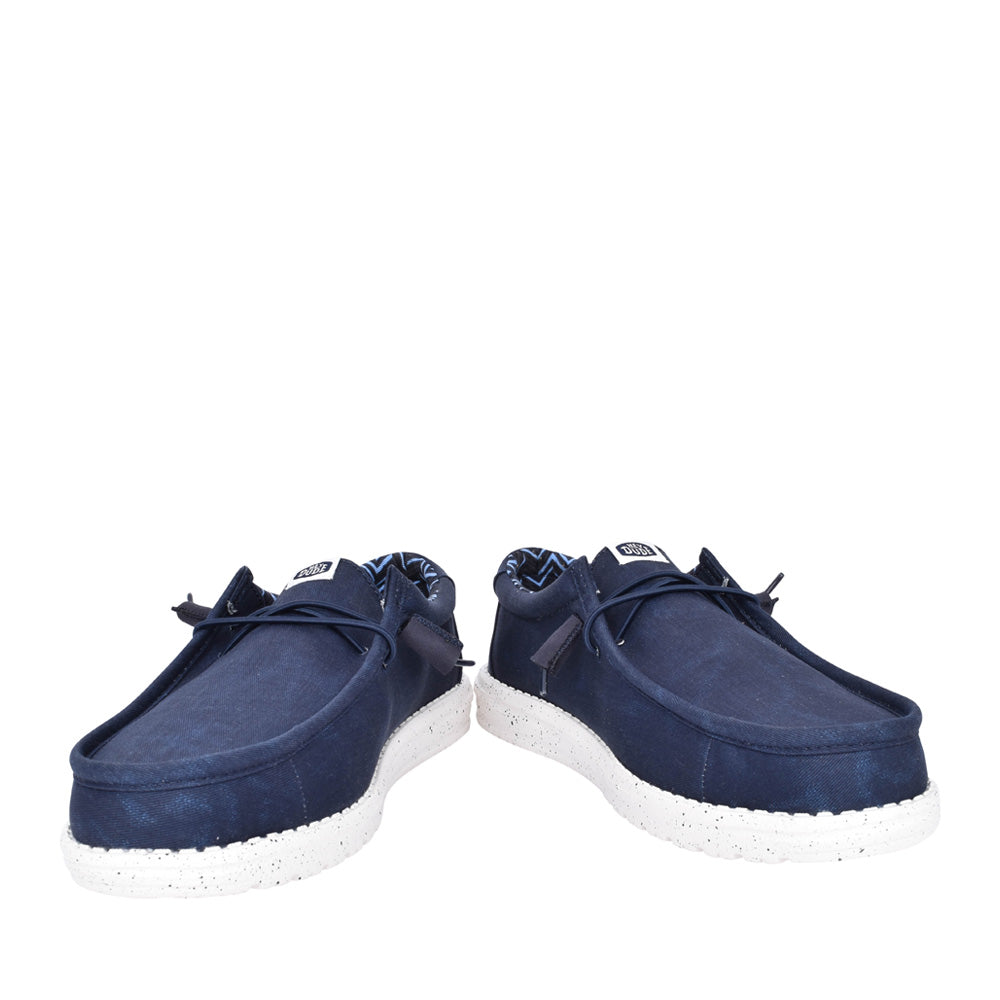 Mens Wally Laced Shoe In Navy