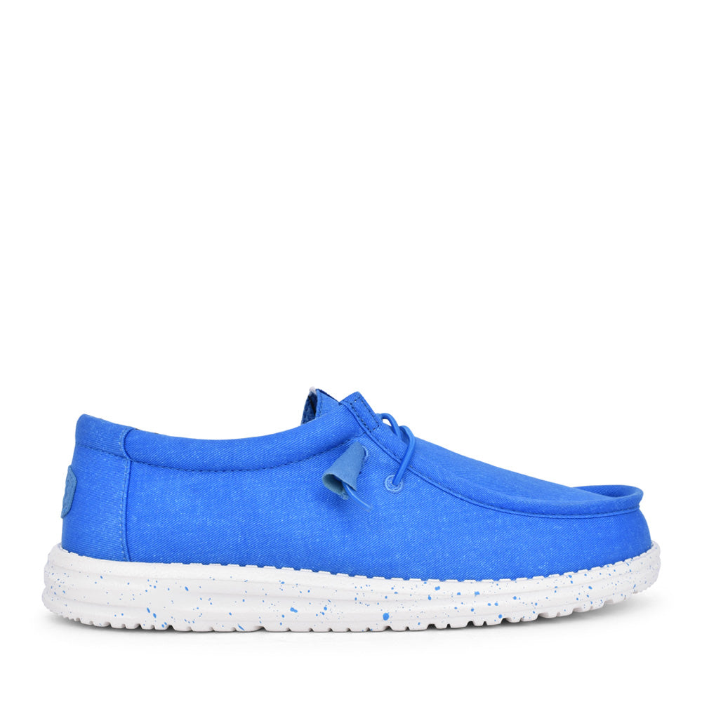 Mens Wally Laced Shoe In Blue