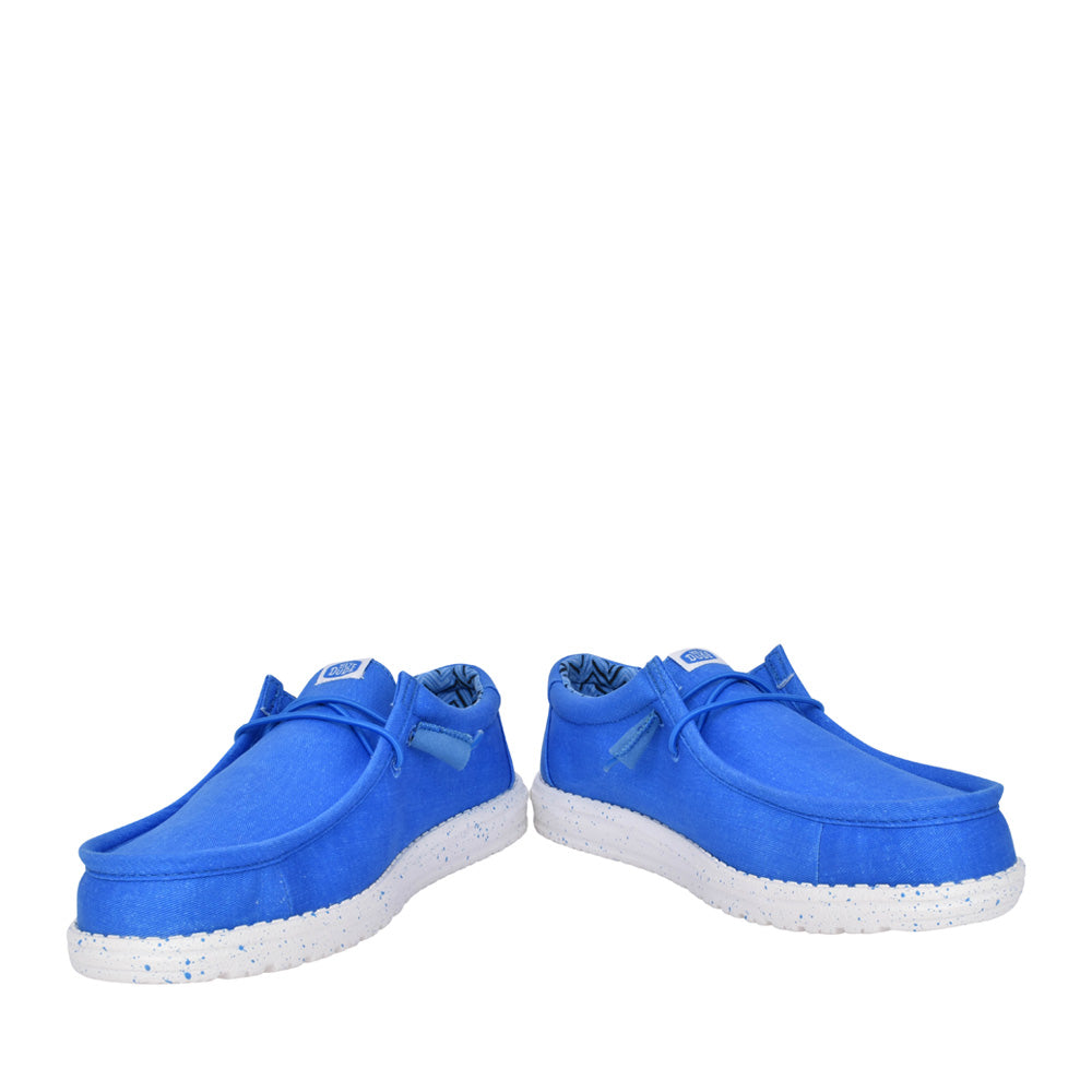 Mens Wally Laced Shoe In Blue