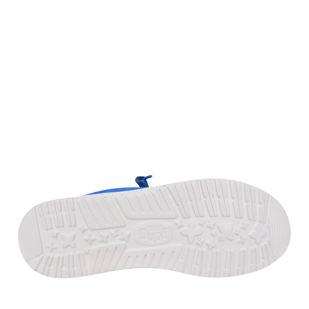 Mens Wally Laced Shoe In Blue